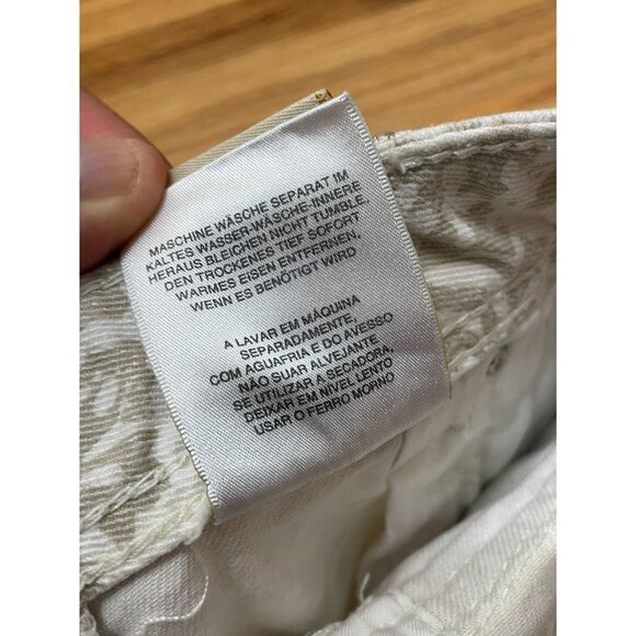 Miss Me Women's 28 White Short Cotton Bermuda Paisley Stretch Streetwear Casual - Picture 5 of 11